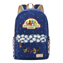 Toy Bear Game, Fashionable Print, Teenage Girl Student Backpack, Casual Canvas Backpack