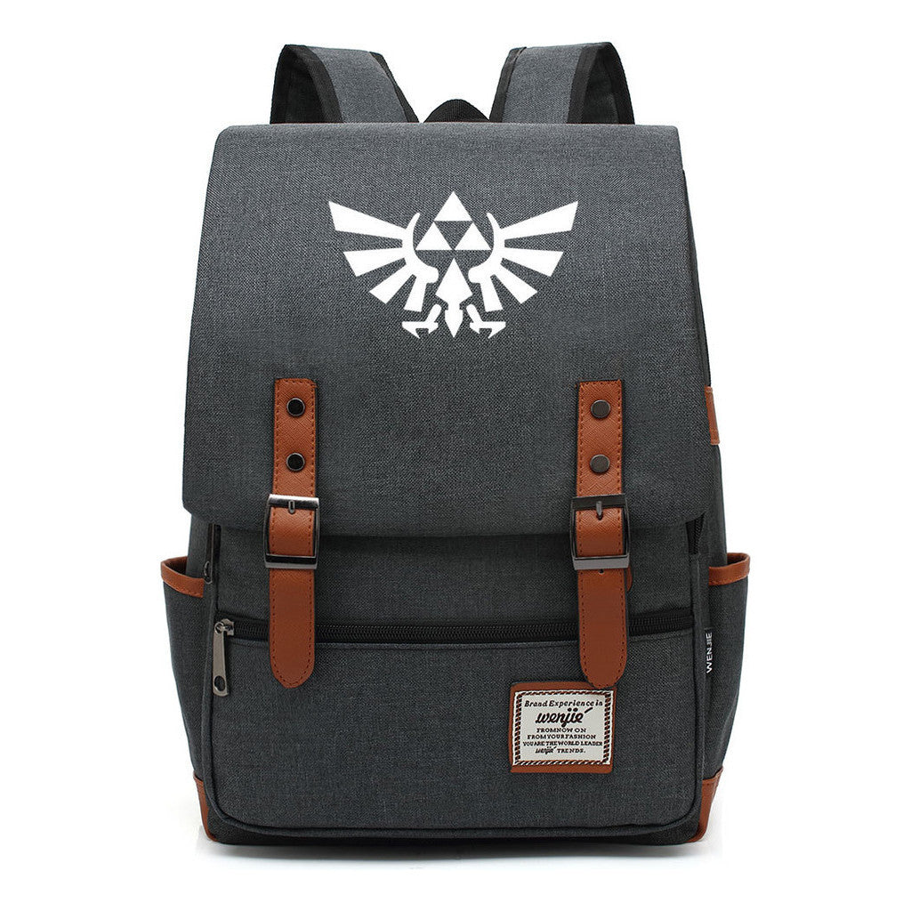 Game Peripheral Zelda Printed Youth Student Backpack For Men And Women Casual Classic Backpack