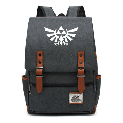 Game Peripheral Zelda Printed Youth Student Backpack For Men And Women Casual Classic Backpack