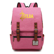 Golden Game Zelda Printed Youth Student Backpack For Men And Women, Casual Belt Buckle, Classic Backpack