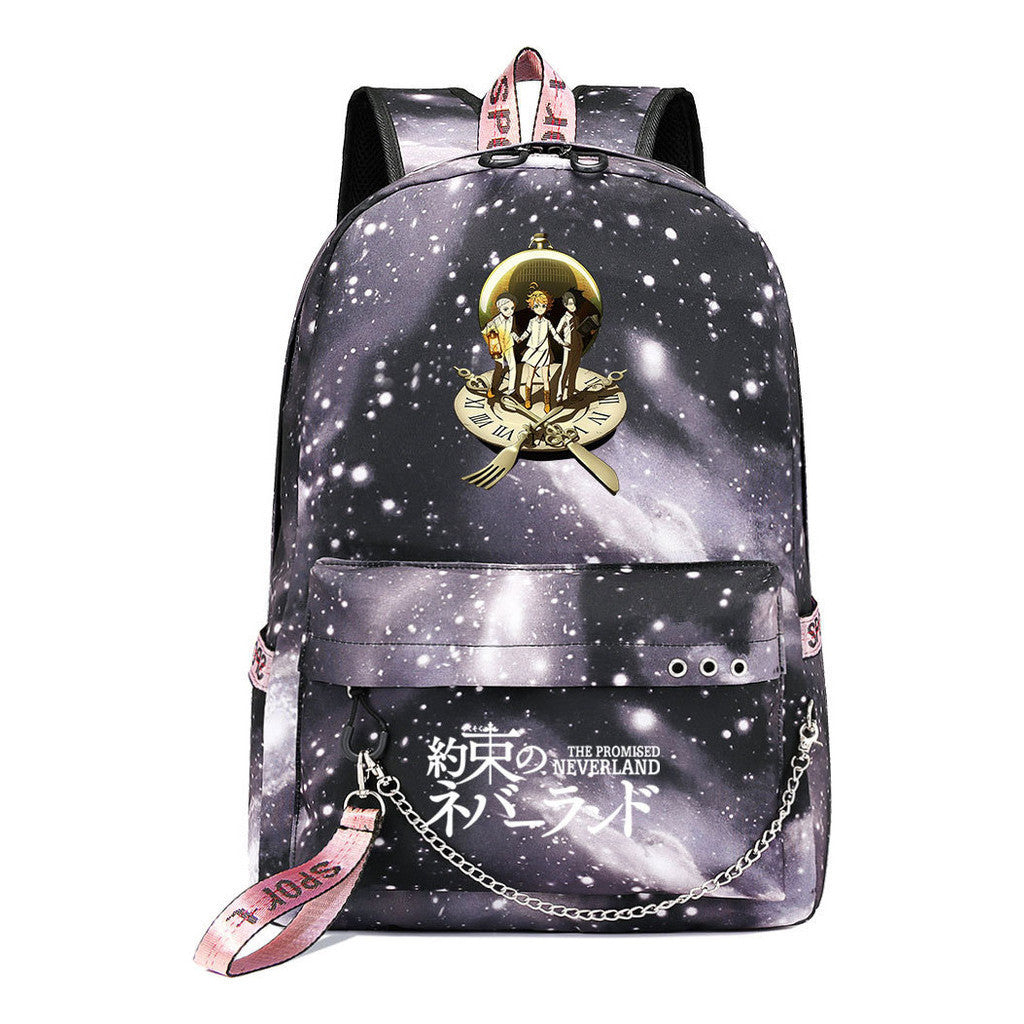 Promised Dream Island Usb Youth Student Backpack For Men And Women Leisure Travel Backpack