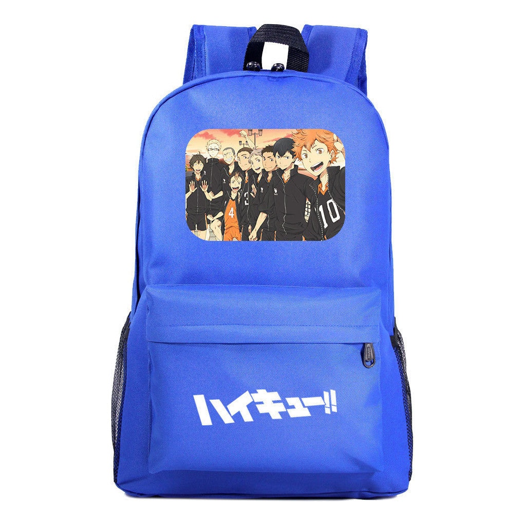 Fashion Volleyball Youth Flying Heart Printed Youth Student School Bag Men's And Women's Leisure Backpack