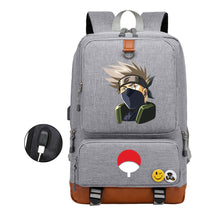 Naruto Print Usb Youth Student Backpack Leisure Travel Backpack