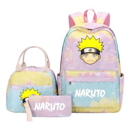 Naruto Girls School Bag Lunch Bag Three Piece Set Backpack Set