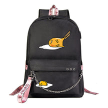 Lazy Egg Usb Youth Student Backpack For Men And Women's Leisure Travel Backpack