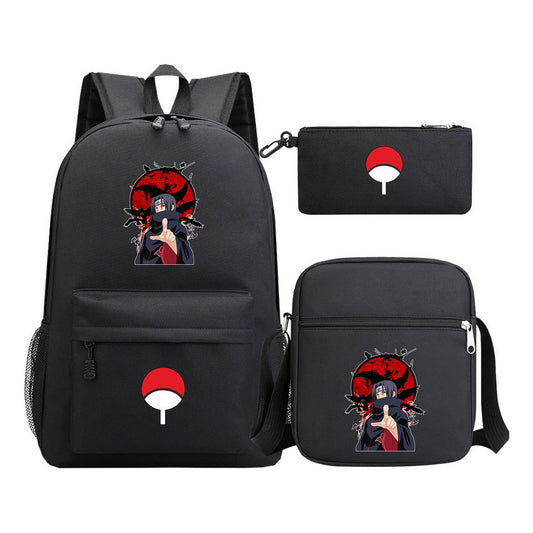 Naruto Starry Sky Youth School Bag Three Piece Set For Boys And Girls Backpack Set