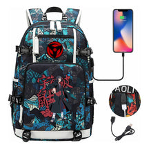 Naruto Usb Youth Student Backpack For Men And Women Leisure Travel Backpack