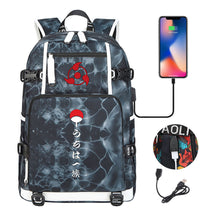 Naruto Usb Youth Student Backpack For Men And Women Leisure Travel Backpack