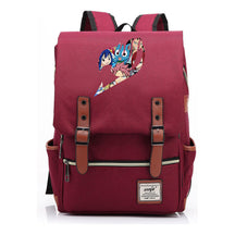 Printed Youth Student School Bag Casual Belt Buckle Classic Backpack