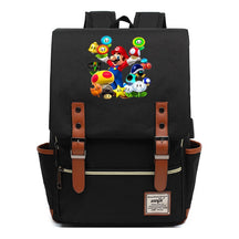Super Mario Youth Student backpack USB casual backpack