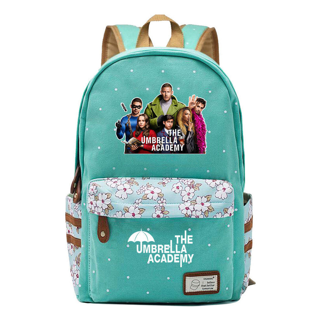 Printed Teenage Girls Backpack, Fashionable And Casual Backpack