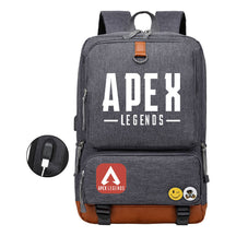 Apex Hero Print Usb Youth School Bag Travel Backpack