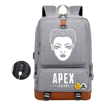Apex Hero Print Usb Student Backpack Travel Backpack