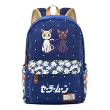 Anime Beauty Girl Warrior Student School Bag Fragmented Flower Boy's And Girl's Leisure Backpack