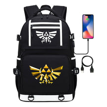 Legend Of Zelda Printed Usb Youth Student Backpack Men's And Women's Backpack Leisure Travel Bag