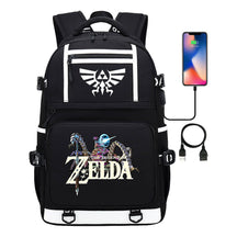 Legend Of Zelda Printed Usb Youth Student Backpack Men's And Women's Backpack Leisure Travel Bag