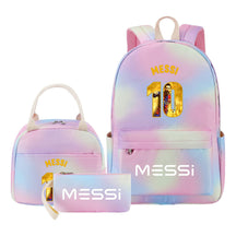 Sports Football Stars, Teenagers, Students, Girls, Backpacks, Lunch Bags, 3-piece Backpack Set