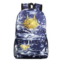 Golden Printed Student Backpack Casual Backpack