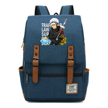 Anime Pirate King Luffy Printed Student School Bag Casual Belt Buckle Classic Backpack