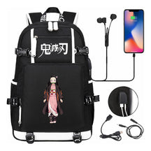 Printed Usb Large Capacity Student Backpack For Leisure Travel Backpack