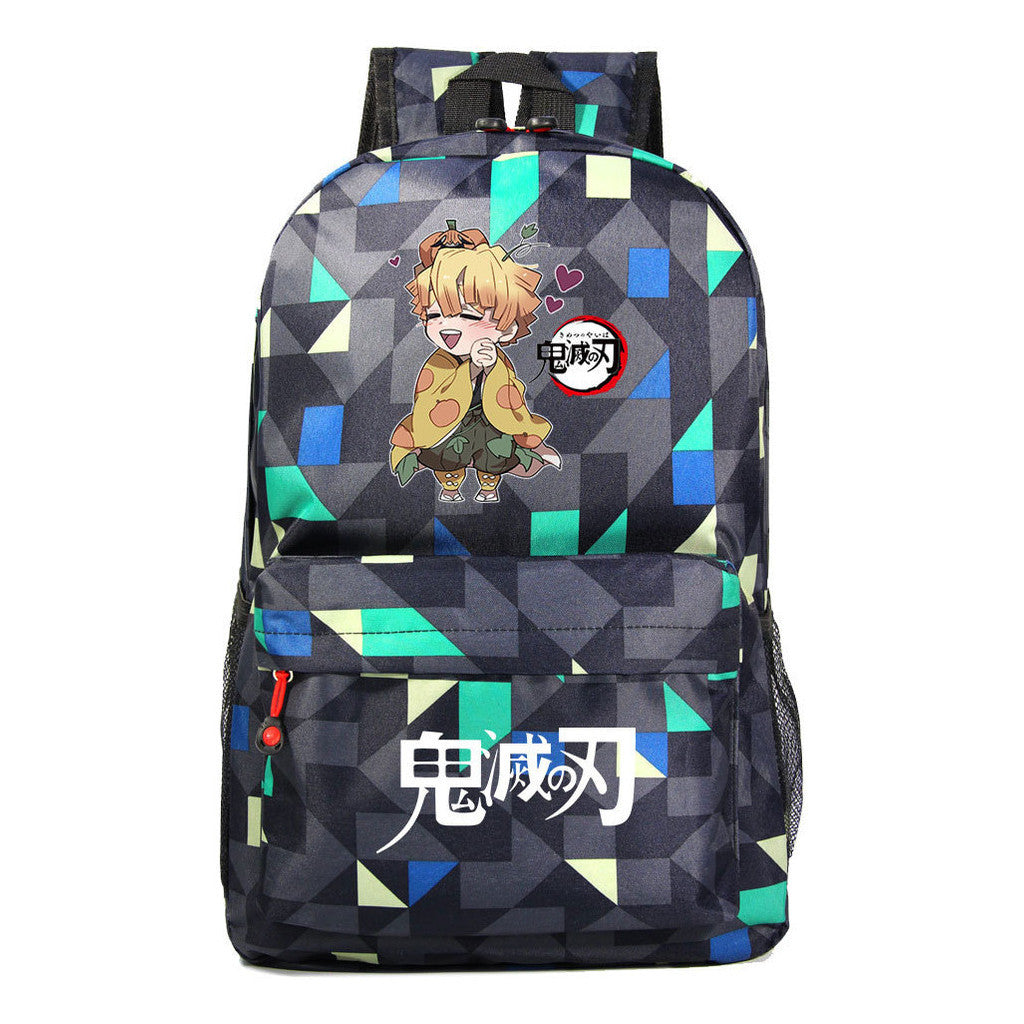 Comic Cartoon Fashion Printed Youth Student Backpack For Men And Women's Leisure Backpack