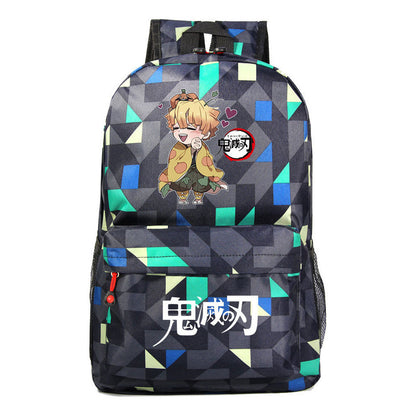 Comic Cartoon Fashion Printed Youth Student Backpack For Men And Women's Leisure Backpack