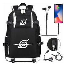 Naruto Usb Large Capacity Youth Student Backpack For Men And Women's Leisure Travel Backpack