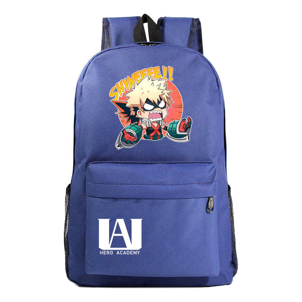 Cartoon Fashion Anime My Hero Academy Printed Youth Student Backpack Men's And Women's Leisure Backpack