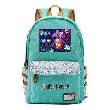 Cartoon Teenage Girl Student Backpack Casual Canvas Backpack