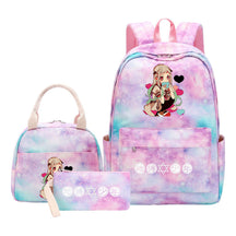 Teenage Student Girl Backpack Lunch Bag Three Piece Set Backpack