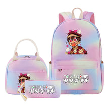 Teenage Student Girl Backpack Lunch Bag Three Piece Set Backpack Set