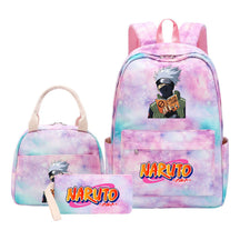 Naruto Student Girl Backpack Lunch Bag Three Piece Set Backpack Set