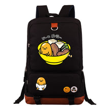 Cartoon Anime Lazy Egg Youth Student Backpack, Large Capacity Travel Bag, Boy's And Girl's Backpack