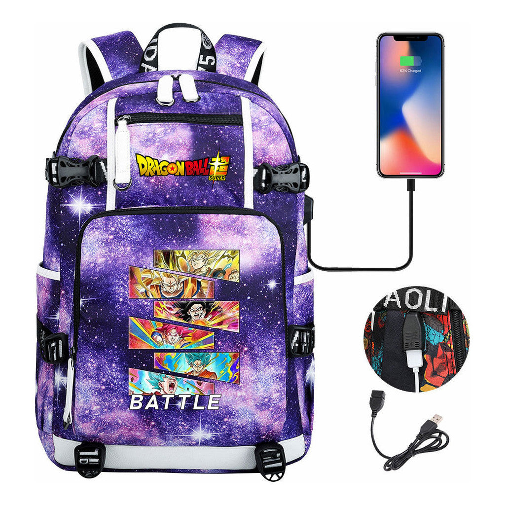 Sun Wukong Usb Large Capacity Youth Student Backpack For Leisure Travel Backpack