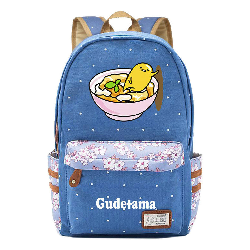 Egg Yolk Lazy Egg Teenage Girls Student Backpack Leisure Backpack