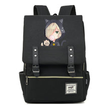 Yuri On The Ice Student Backpack, Men's And Women's Leisure Belt Buckle Backpack