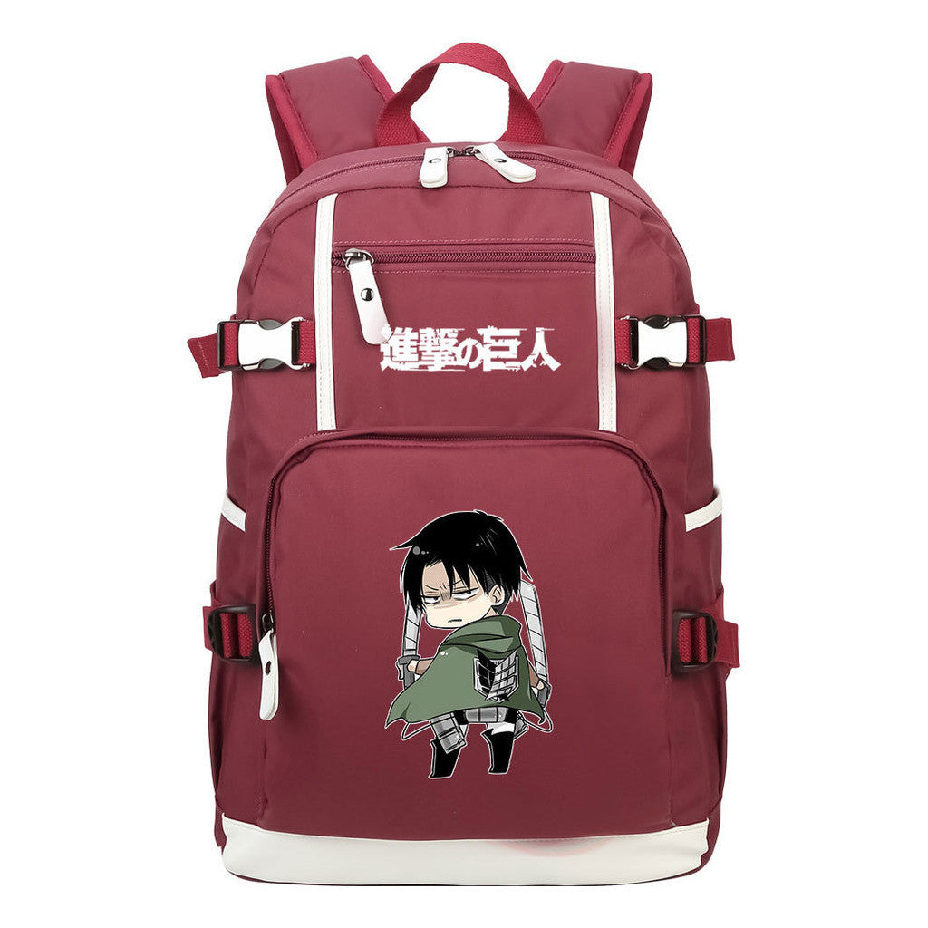 Giant Soldier Captain Alan Of Anime Attack Student Backpacks, Men's And Women's Backpacks, Leisure Travel Backpacks, Backpacks