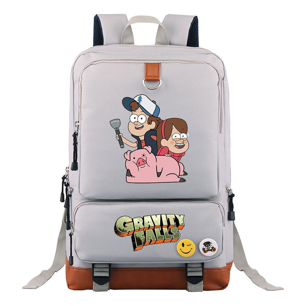 Strange Town Youth Student School Bag Large Capacity Travel Bag Men's And Women's Backpack