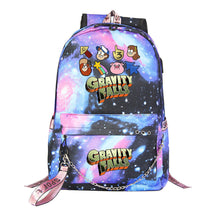 Cartoon Strange Town Youth Student School Bag Men's And Women's Leisure Travel Backpack