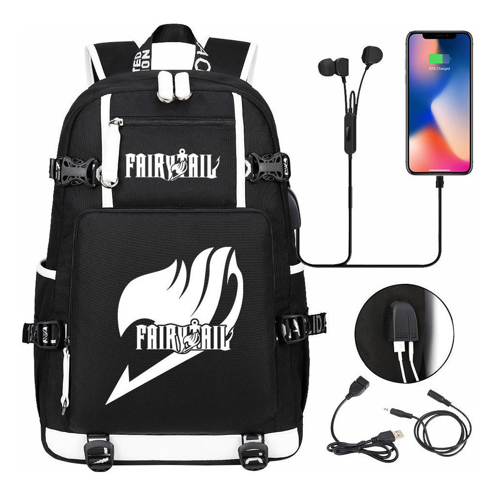 Usb Large Capacity Youth Student Backpack For Leisure Travel Backpack