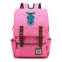 School Of Witchcraft And Wizardry Printed Student Backpack For Men And Women, Casual Belt Buckle, Classic Backpack