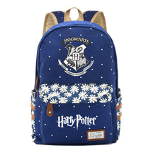 School Of Witchcraft And Wizardry Youth Student Backpack, Floral Canvas, Female Backpack