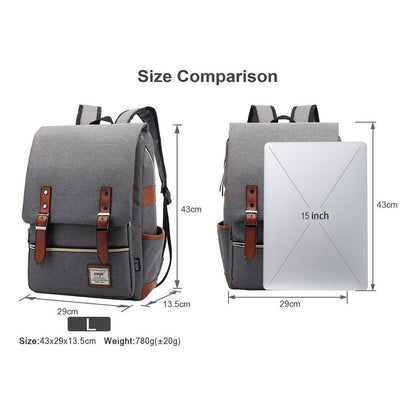 Academy Of Magic Teen Student School Bag Usb Casual Belt Buckle Backpack
