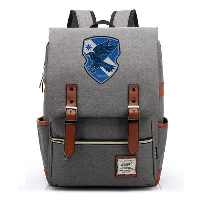 School Of Magic Printed Youth Schoolbag Leisure Belt Buckle Classic Backpack