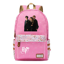 School Of Witchcraft And Wizardry Student Backpack, Floral Canvas, Female Backpack