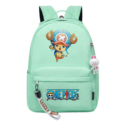 Cartoon Cartoon One Piece Luffy Schoolbag Leisure Bag Girls Backpack