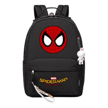 Superhero printed student backpack for boys and girls, casual travel bag with backpacks
