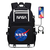 Fashionable Space Printed Usb Student Backpack Backpack Leisure Travel Backpack