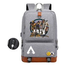 Apex Hero Print Usb Student Backpack Casual Backpack
