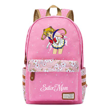 Anime Beauty Girl Warrior Youth School Bag Fragmented Flower Leisure Backpack